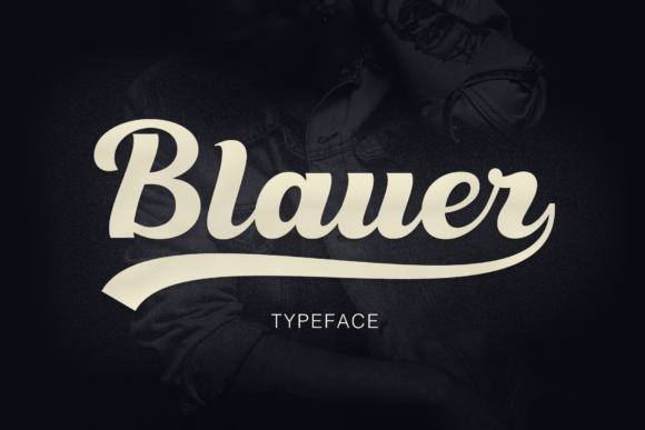 Blauer Font Blauer Font Poster 1