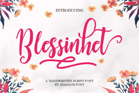 Blessinhet Font Poster 1