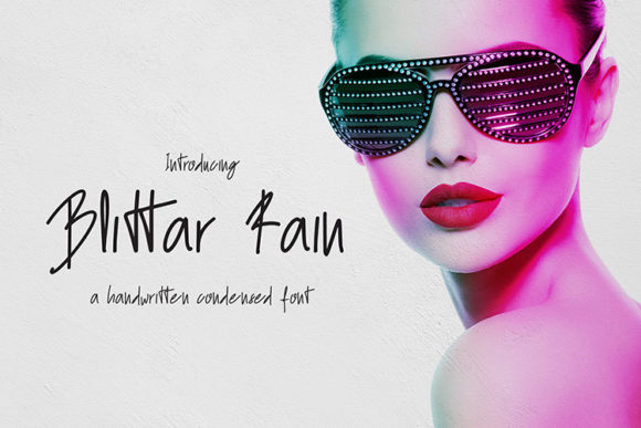 Blittar Rain Font Poster 1