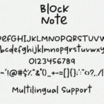 Block Note Font Poster 10