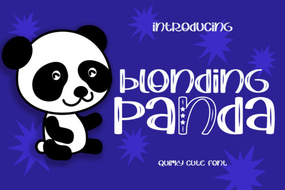 Blonding Panda Font Poster 1