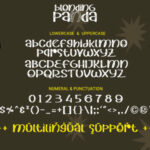 Blonding Panda Font Poster 6