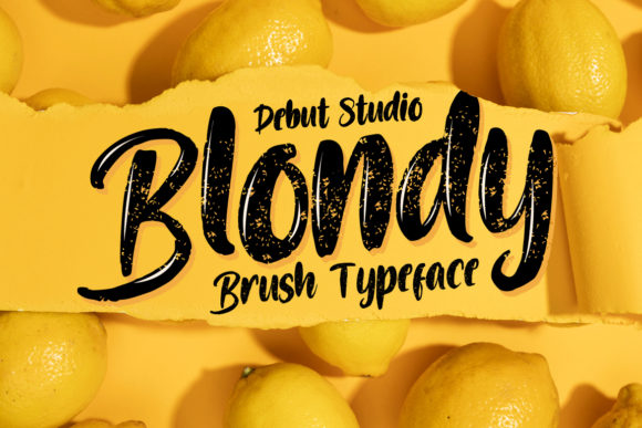 Blondy Font Poster 1