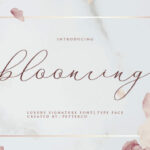 Blooming Font Poster 1