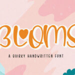 Blooms Font Poster 1