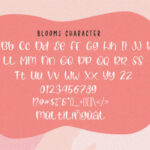Blooms Font Poster 4