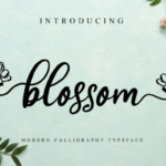 Blossom Font Poster 1