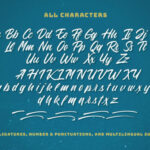 Blue Phantom Font Poster 12