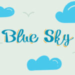 Blue Sky Font Poster 1