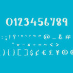 Blue Sky Font Poster 4