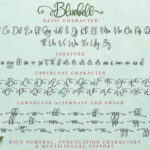 Bluebell Font Poster 12