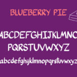 Blueberry Pie Font Poster 3