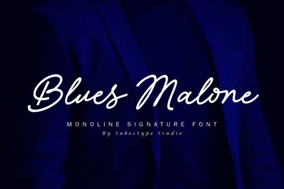 Blues Malone Font Blues Malone Font Poster 1