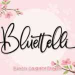 Bluettelli Font Poster 1