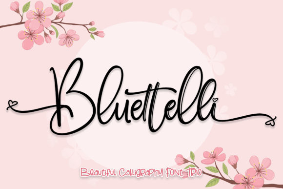 Bluettelli Font Poster 1