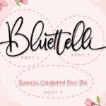 Bluettelli Font Poster 2