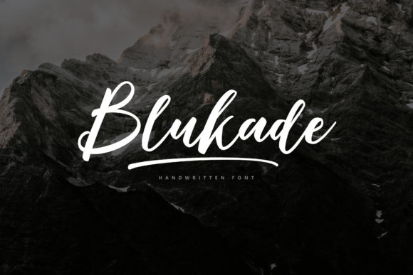 Blukade Font Poster 1