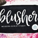 Blusher Font Poster 1