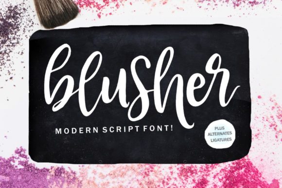 Blusher Font Poster 1