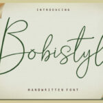 Bobistyle Font Poster 1