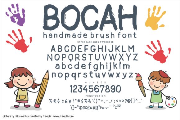 Bocah Font Poster 1