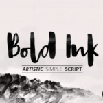 Bold Ink Font Poster 1