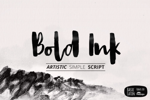 Bold Ink Font Poster 1