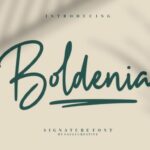 Boldenia Font Poster 1