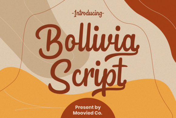Bollivia Script Font Poster 1