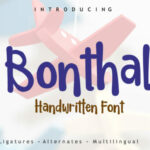 Bonthal Font Poster 1