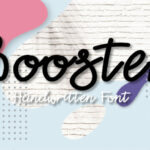 Booster Font Poster 1