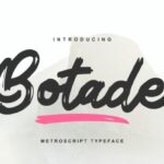 Botade Font Poster 1