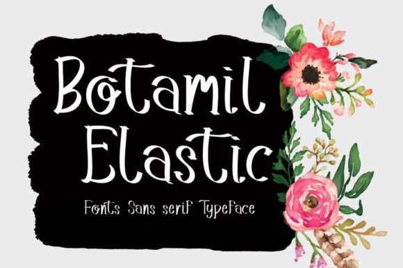 Botamil Elastic Font Poster 1