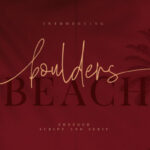 Boulders Beach Duo Font Poster 1