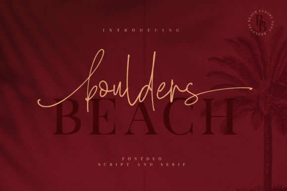 Boulders Beach Duo Font Poster 1