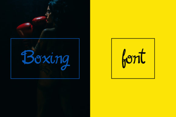 Boxing Font Poster 1