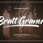 Bratt Graner Font Poster 1