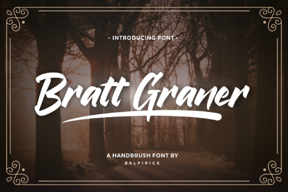 Bratt Graner Font Poster 1