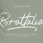 Brattalia Font Poster 1