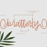 Bratterly Font Poster 5