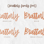 Bratterly Font Poster 6