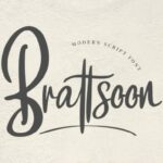 Brattsoon Font Poster 1