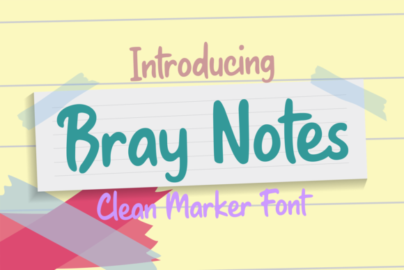 Bray Notes Font Poster 1