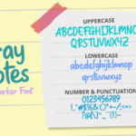 Bray Notes Font Poster 2