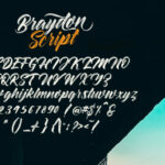 Braydon Font Poster 8