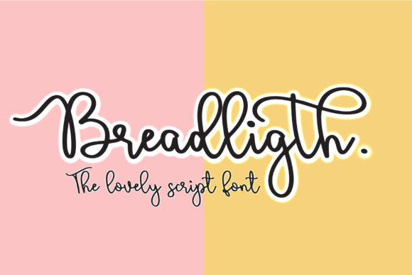 Bread Ligth Font Poster 1