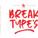 Break Types Font Poster 1