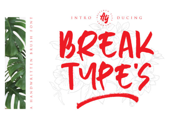Break Types Font Poster 1