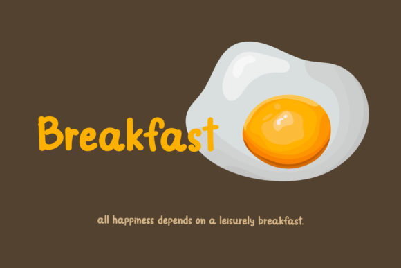 Breakfast Font Poster 1