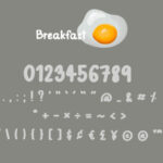 Breakfast Font Poster 4